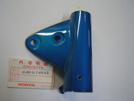 Support Phare Gauche Bleu Honda CB250 CB350 K2 - Réf. 51606317670AZ