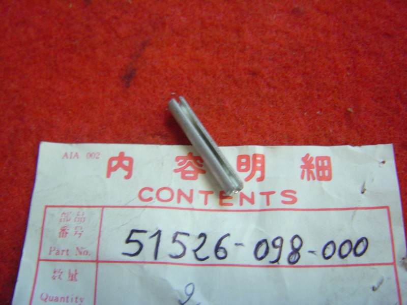 Goupille Ressort de Fourche Honda Z50 CRF50 XR50 - 51526-098-000