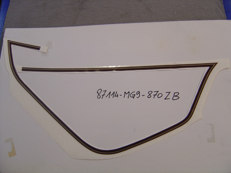 Décor autocollant réservoir gauche Type-2 Honda GL1200 84-85