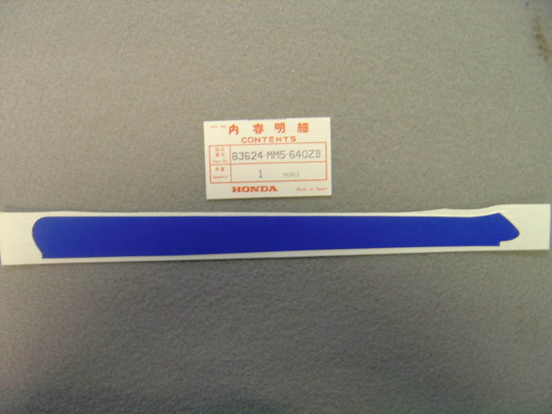 Décor autocollant auvent gauche Honda CBR1000F type 7