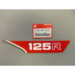 Autocollant déco droit Honda XL125RC 82 - Réf. 87126KB9620ZA