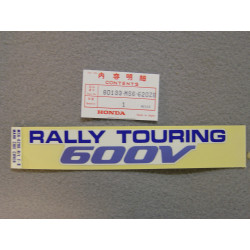 Décor autocollant couvercle latéral Honda XL600V 89/90 Type 2