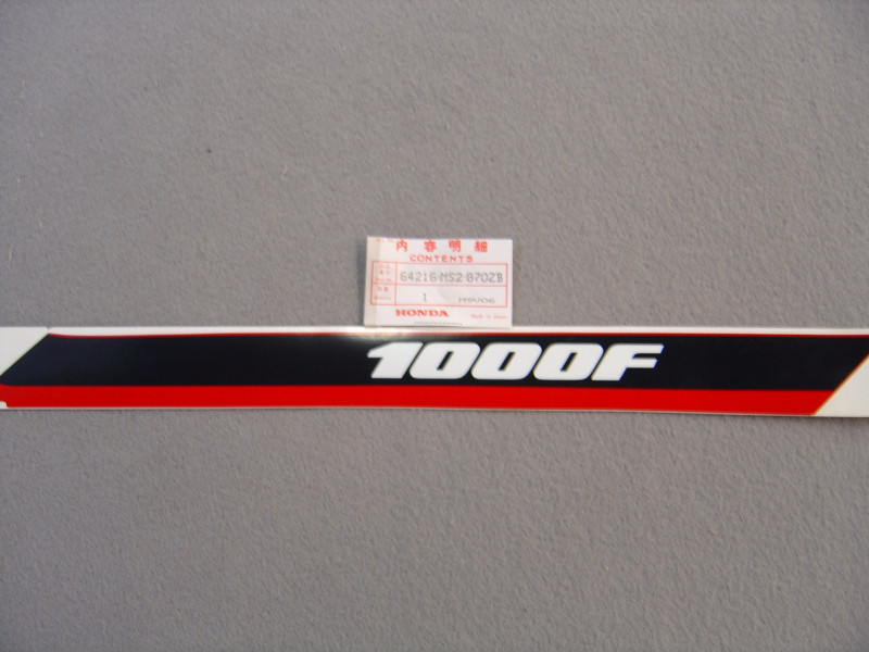 Décor autocollant carénage droit Honda CBR1000FL 1990