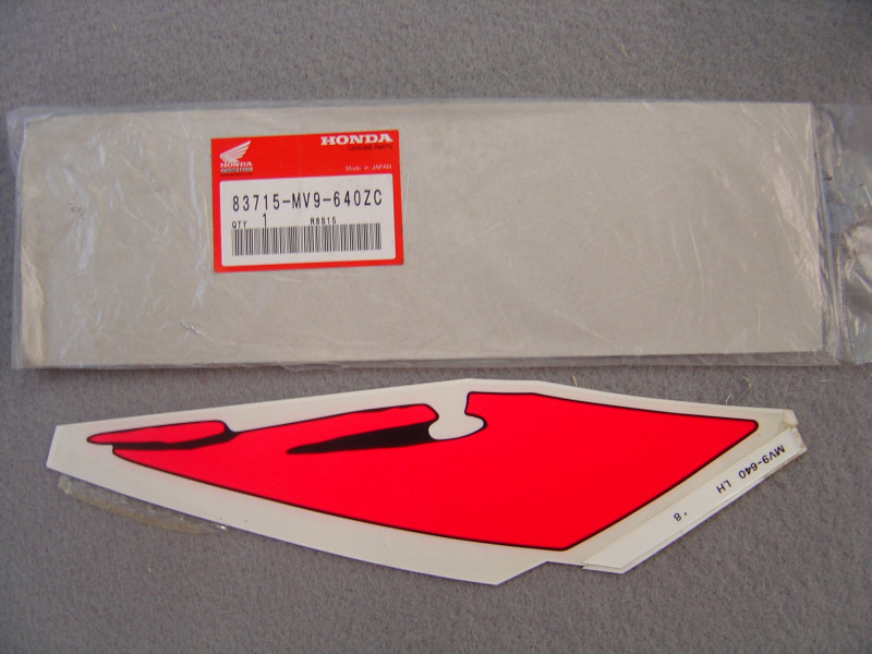 Décor autocollant gauche Honda CBR600FN 1992 - Réf. 83715MV9640ZC