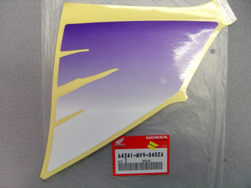 Autocollant auvent gauche Honda CBR600 94 - Réf. 64241-MV9-840ZA