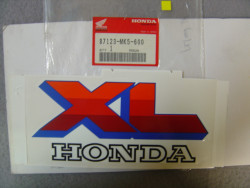 Décor autocollant réservoir droit Honda XL600LM 87123MK5600