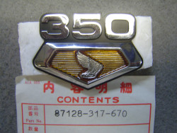 Emblème cache latéral droit Honda CB-CL 250-350 K3 | 87128317670