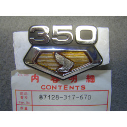 Emblème cache latéral droit Honda CB-CL 250-350 K3 | 87128317670