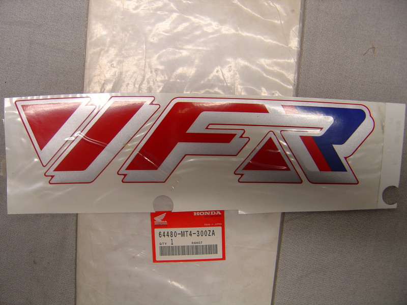Décor autocollant capot central gauche Honda VFR750FL 90-91