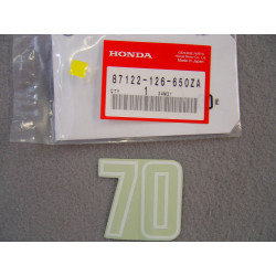 Autocollant latéral de cadre Honda ST70C 1982-88 | Réf. 87122-126-650ZA