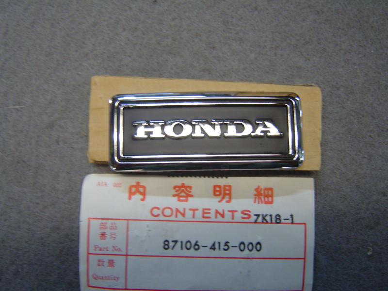 Emblème Tête de Fourche Honda CX400-Z CX500-Z | Réf. 87106415000