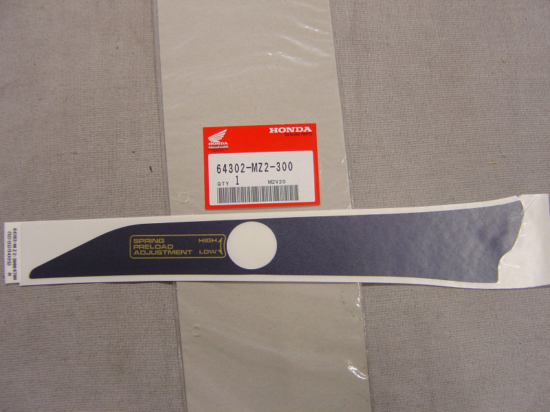 Décor Autocollant Auvent Droit Honda CBR1000FP 93 - 64302MZ2300