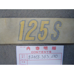 Autocollant Caches Latéraux Honda CB125J S3 – Réf. 87128383610