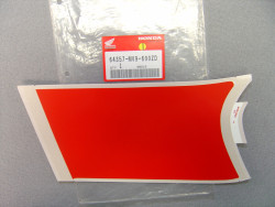 Décor autocollant A d'auvent inferieur gauche de CBR600FN 92 code couleur