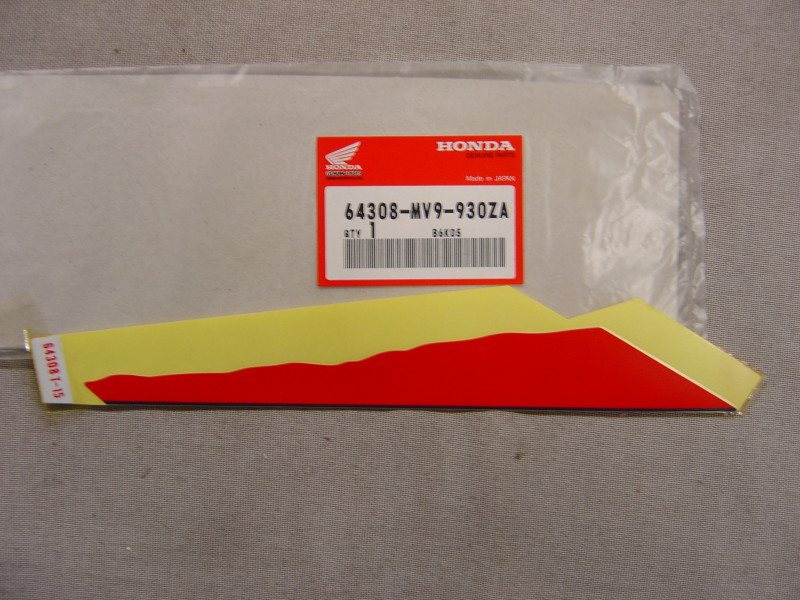 Décor Autocollant (B) Auvent CBR600FP 93 Honda 64308MV9930ZA