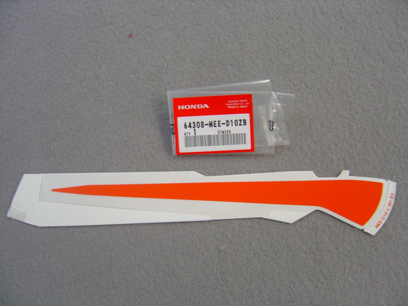 Décor autocollant carénage droit Honda CBR600RR 2006