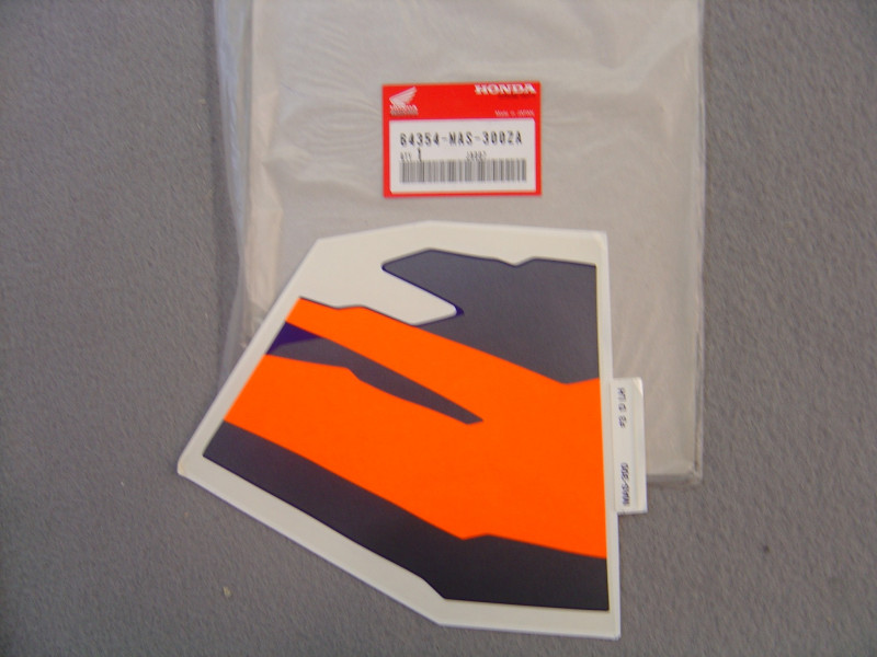 Honda CBR900 RR Sticker Carénage Gauche 1996 NOS | 64354MAS300ZA