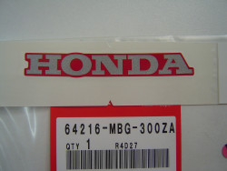 Décor autocollant de tète de fourche de VFR800 98-01  code couleur type 1