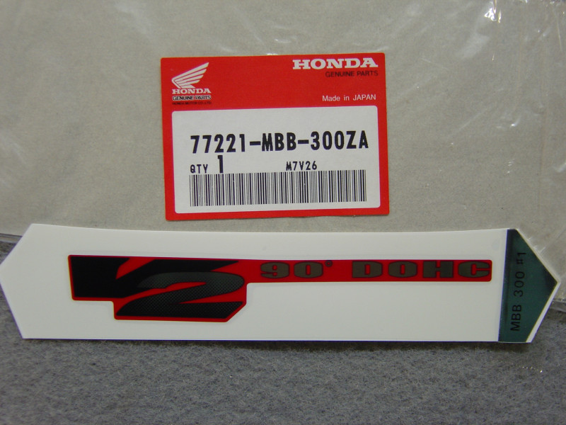 Décor autocollant siège Honda VTR1000F 97 – Réf. 77221MBB300ZA