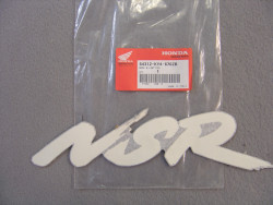 Décor autocollant de carénage inférieur pour modèle NSR125RN 1992 code couleur
