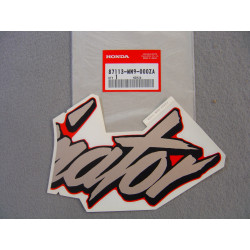 Autocollant carénage droit Honda NX650J/K réf. 87113MN9000ZA