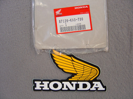 Autocollant buse radiateur droit Honda CR125RE 1984 | 87126KA3730