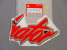 Décor autocollant carénage droit Honda NX650 Dominator