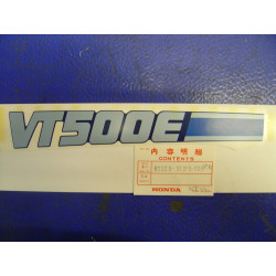 Décor Autocollant Cache Gauche Type2 Honda VT500EF 85