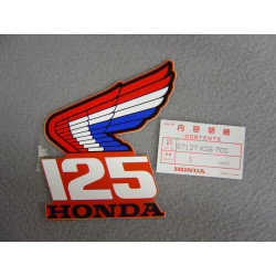 Décor Autocollant Gauche Honda CR125RH 87 – Réf. 87127-KS6-700