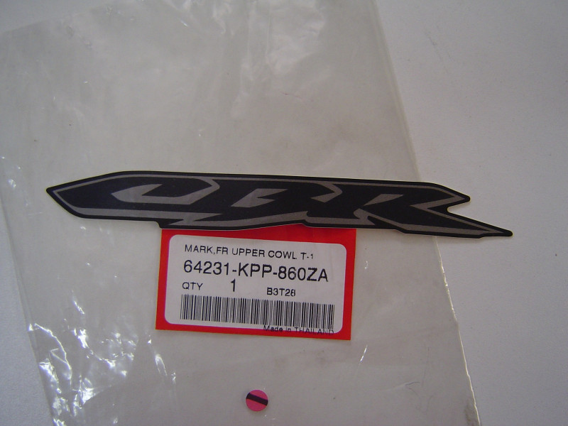Décor autocollant tête de fourche Honda CBR125 04 – Réf. 64231KPP860ZA