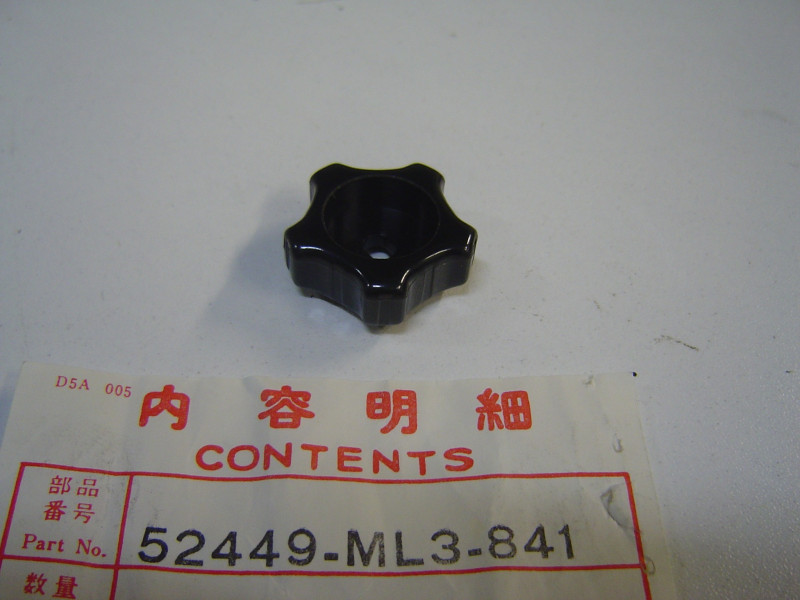 Molette Réglage Suspension AR Showa Honda – Réf. 52449ML3841