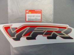 Décor autocollant d'auvent intermédiaire gauche de VFR750FR 94 code couleur