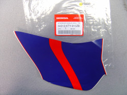 Décor autocollant B d'auvent central droit de CBR125RW 2005 code couleur