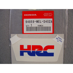 Sticker HRC carénage supérieur CBR1000RR 07 type 1 HONDA 64859-MEL-D40ZA