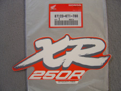 Décor autocollant réservoir Honda XR250RJ 1988 - 87123KT1780
