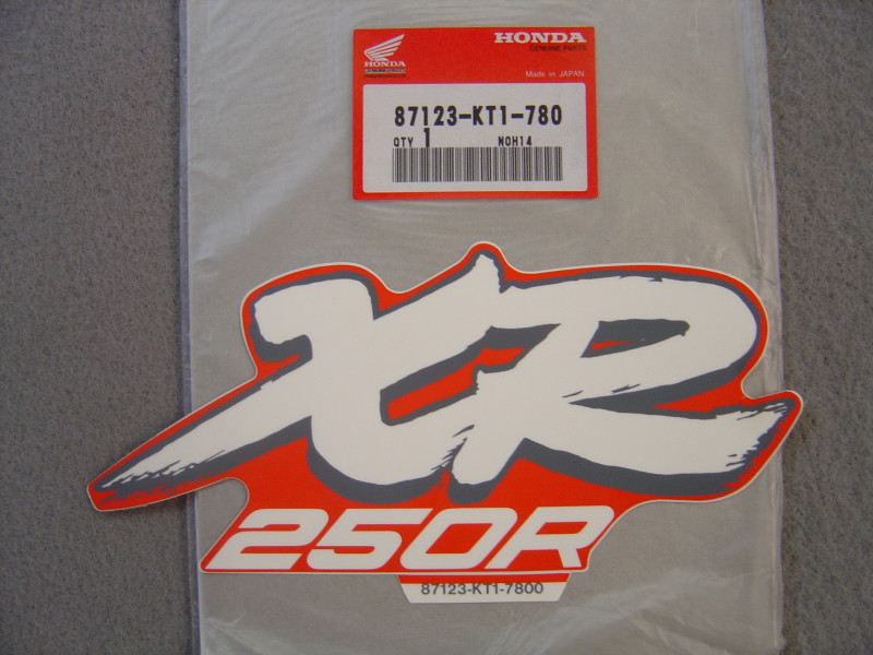 Décor autocollant réservoir Honda XR250RJ 1988 - 87123KT1780