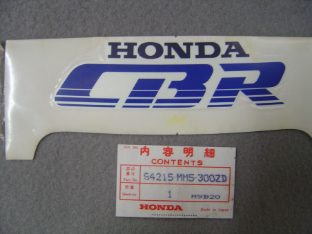 Décor Autocollant Carénage Honda CBR1000FJ Type 7 | 64215MM5300ZD