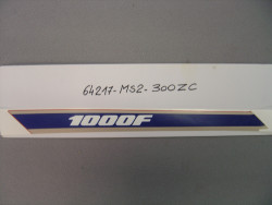 Décor autocollant de auvent supérieur coté gauche de CBR1000FK 89 code couleu