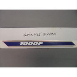 Autocollant auvent supérieur gauche Honda CBR1000FK 89 – Réf. 64217MS2300ZC
