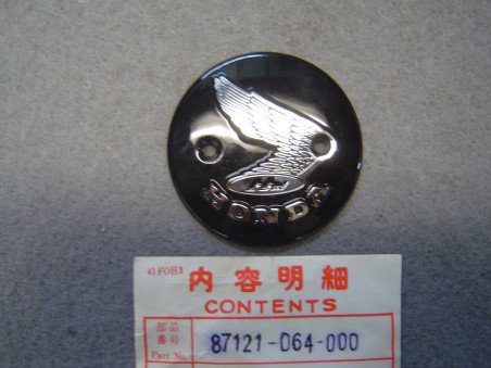 Emblème réservoir droit Honda PS50 – Réf. 87121064000