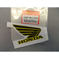 Décor autocollant réservoir droit Honda CBR900RR 2002 - Réf 64851MCJ750ZC