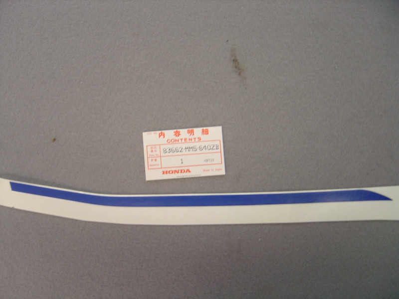 Décor autocollant auvent gauche Honda CBR1000FJ 88 – Type 7