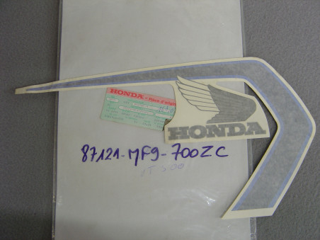 Autocollant réservoir droit Honda VT500EF 85 type 3 - 87121MF9700ZC