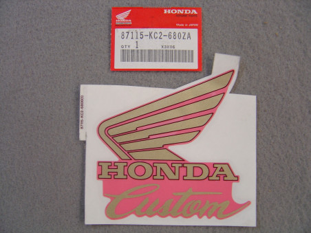 Décor autocollant aile gauche Honda CM125CN 1992 R107