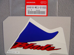 Autocollant carénage inférieur gauche Honda CBR900RR3 2003