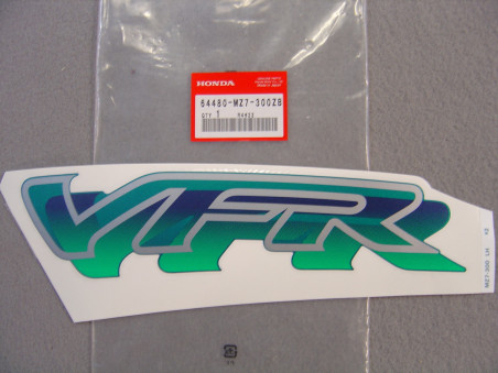 Décor autocollant carénage gauche Honda VFR750FR 1994 - Réf. 64480MZ7300ZB
