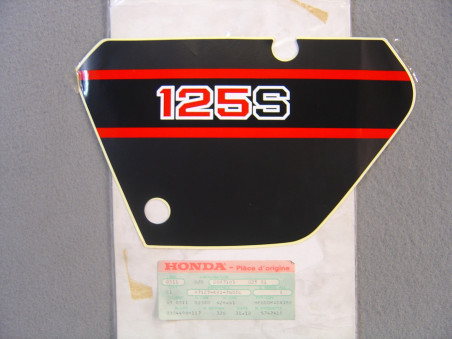 Décor autocollant couvercle latéral droit Honda XL125SC 1982