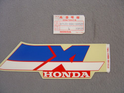Décor autocollant de réservoir d'essence droit pour modèles XL125SH 1987 et TRX