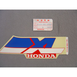 Décor Autocollant Réservoir Droit Honda XL125SH TRX420FEA