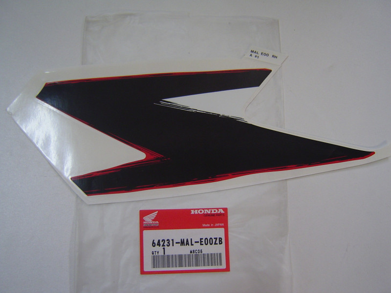 Décor autocollant tête de fourche D CBR600 97 Honda - Ref 64231MALE00ZB